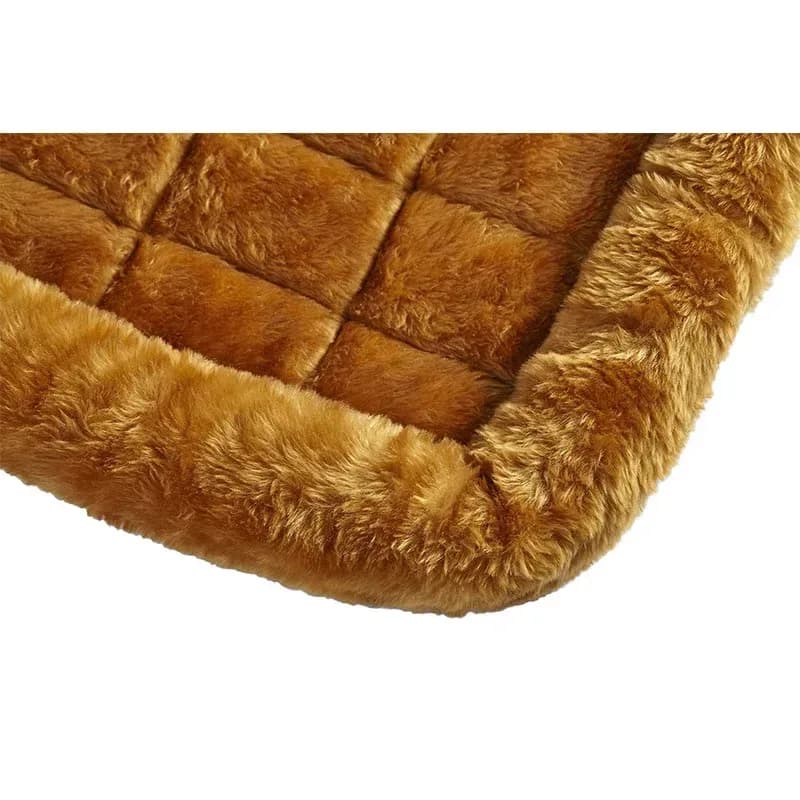 bolster corner of the plush dog crate bed