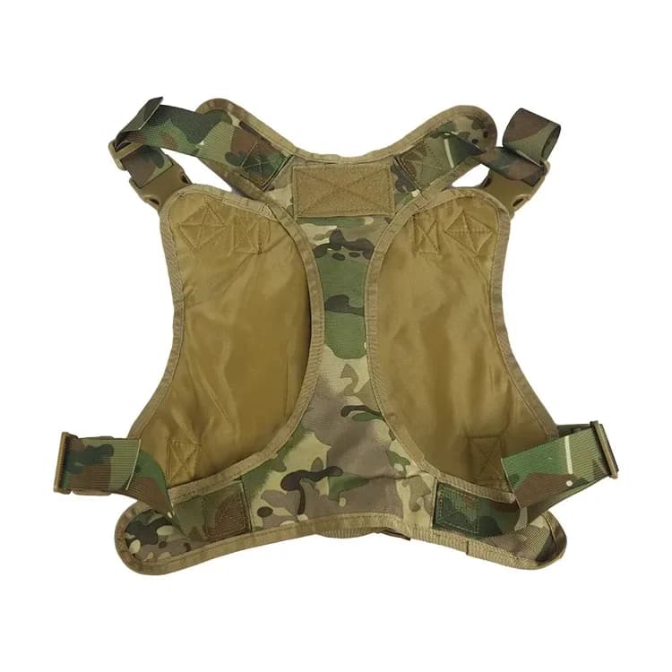 padded lining inside the camo tactical dog harness