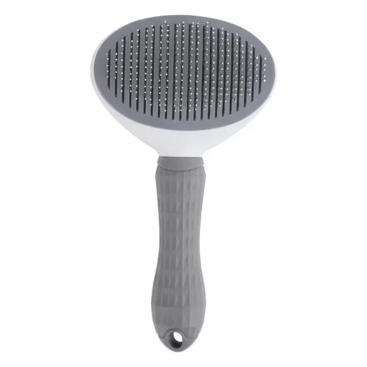 self cleaning slicker brush in grey