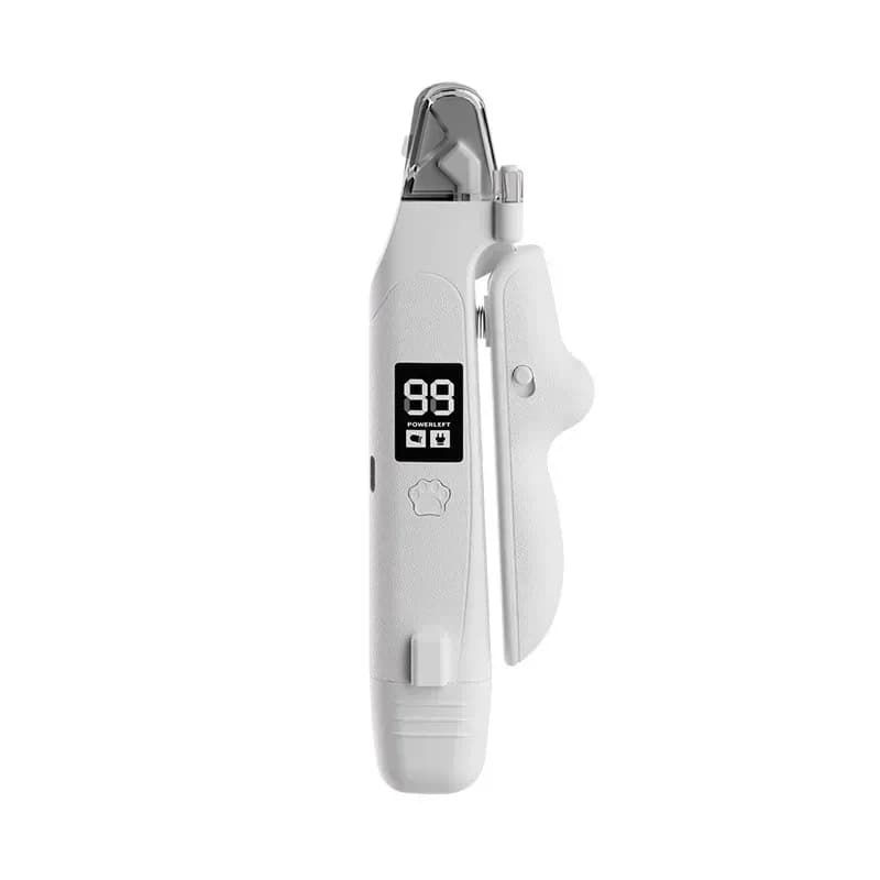 2 in 1 pet nail clipper and grinder with LED and battery display