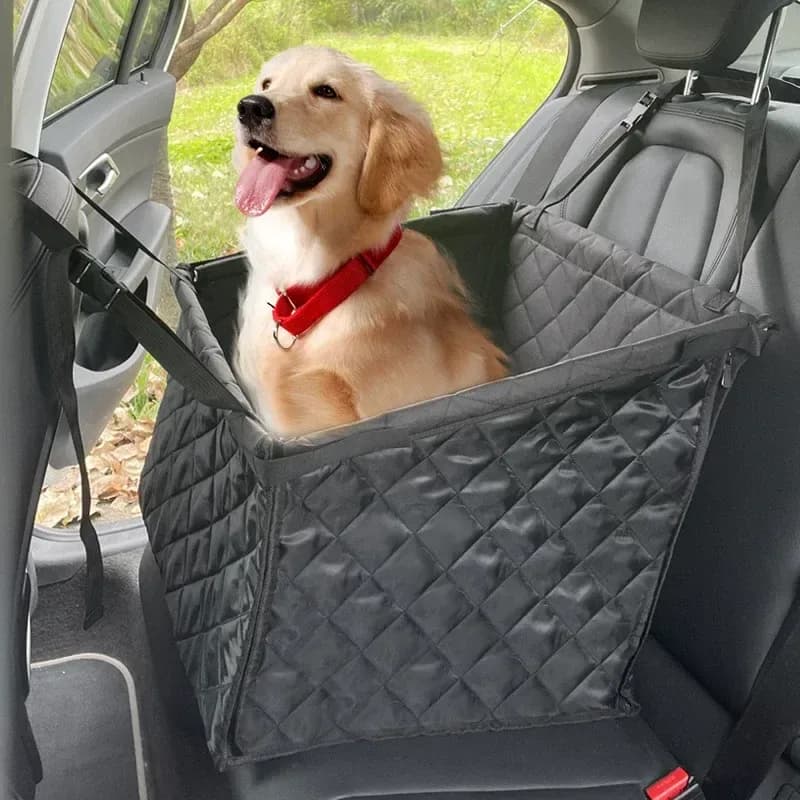 dog car booster seat, black without mesh