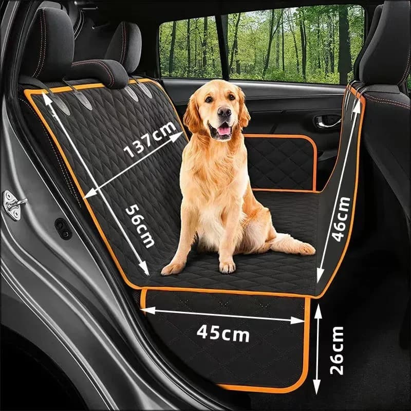 dog back seat cover dimensions 137 x 56 cm with 46 cm side flap