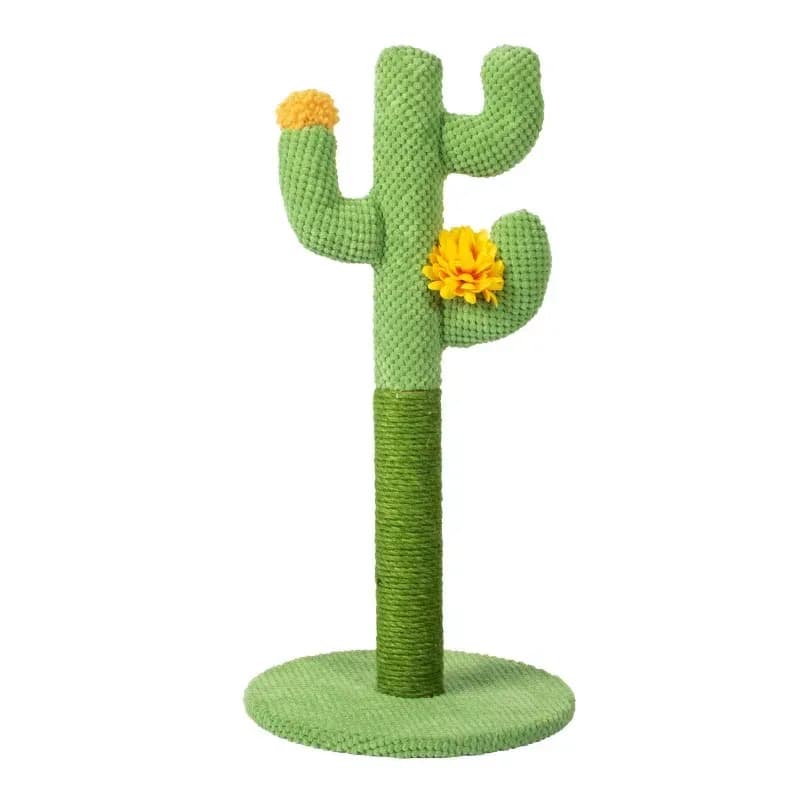 tall cactus cat scratching post with sisal trunk